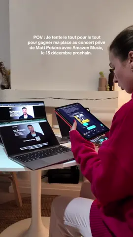N’oublie pas de participer au concours @Amazon Music pour tenter de voir Matt Pokora en live le 15 décembre ! #MPokora #AmazonMusic - Collaboration Commerciale Rémunérée
