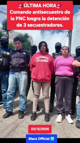 🚨🇬🇹 Un operativo del Comando Antisecuestros de la PNC permitió este miércoles 3 de diciembre el rescate, en buen estado de salud, de Eithan Matías Rodríguez, un niño de 3 años que había sido privado de libertad la noche del 1 de diciembre en el sector 7 de San Julián, Nueva Chinautla. El niño fue localizado bajo resguardo y entregado a las autoridades para su evaluación. Su estado general es estable. #pncdeguatemala #secuestradores #guatemala🇬🇹viral #chapinesenusa🇬🇹💙🇺🇸 #sigueme_para_mas_videos_asi 