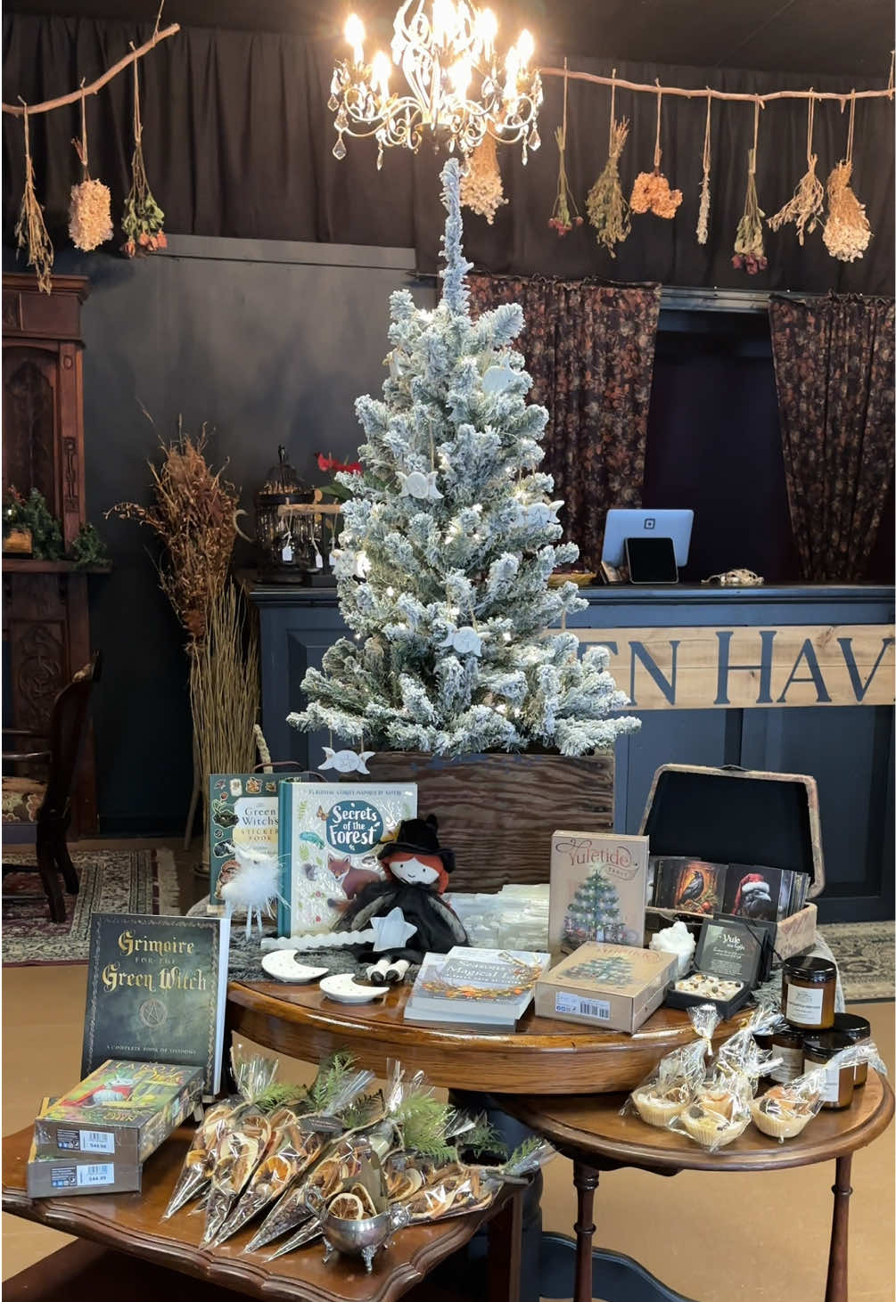 Loving our new Yule/Christmas display! Whether you’re shopping for the hard-to-shop-for or the ones who already “have everything” we’ve got gifts they’ll actually adore🎄✨ #Yule #WitchShop #Christmas #GiftIdeas