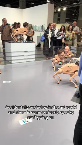 mom can you pick me up they’re putting hyper realistic billionaire heads on four-legged robots #artbasel #art #beeple #Tech #elonmusk 