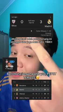 dibilang kan? ditinggal tidur juga KING MADRID bakalan menang wkwk. Barcelona jangan panik yaa, PEPET TERUSS 🫢. MBAPPE GACORR 🔥 #realmadrid #realmadridfc #mbappe #barcelona #laliga 