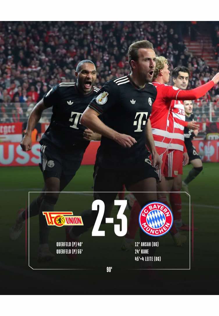 GOL DO BAYERN 🇩🇪!!!  ⚽️ Harry Kane 🅰️ Joshua Kimmich 🇩🇪 Union Berlin 0x2 Bayern München 🇩🇪#bayern #dfbpokal #harrykane 