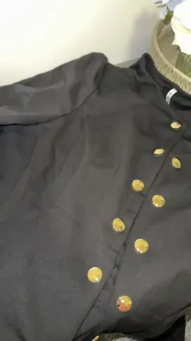 Beautiful gold button jacket, super soft material ✨ Ad|| @halara_uk #halara #blackfriday #fyp #halaraeveryday #jacketstyle 