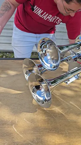 🔥 BUZINA DE TREM COM TRÊS CORNETAS 🔥 disponível no tiktok shop! #buzina #buzinadetrem #corneta #caminhao 