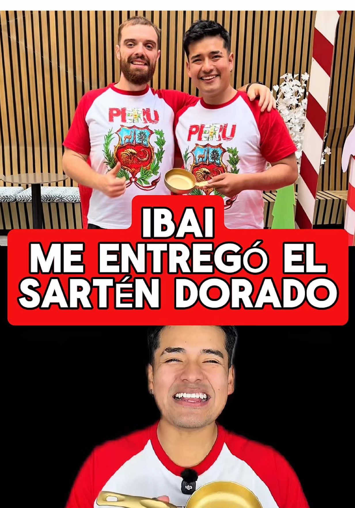 Respuesta a @🪇El Edu🪇 Ibai me entregó el sartén dorado 🇵🇪🇵🇪 GRACIAS A TODOS USTEDES 👏👏👏 #ibai #sartendorado #eledu #peruesclave #veladadelaño 