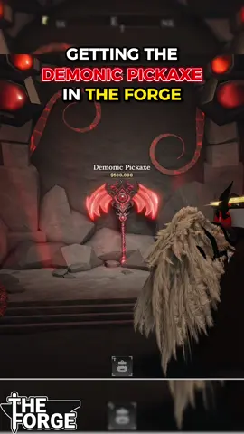 Getting The Demonic Pickaxe in The Forge. #theforge #fyp #roblox #morke 