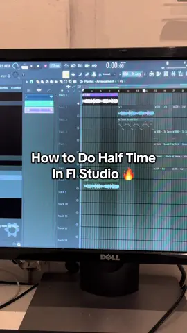 How To Half Time In Fl Studio. #fIstudio #fistudio #fIstudio20 #flstudiotips #fypp 