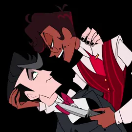 Bunch of freaks 😏😏😏 have some lazy af tween I need more practice 😭😭 #radiostatic #hazbinhotel #hazbinhotelfanart #murdermedia 