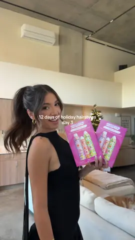 tis the season for cute holiday hairstyles!! Giving away my favorite @amika gift set on instagram, happy holidays!! 💖✨ #hairtutorial #hairstyle #holidayhair #giveaway 