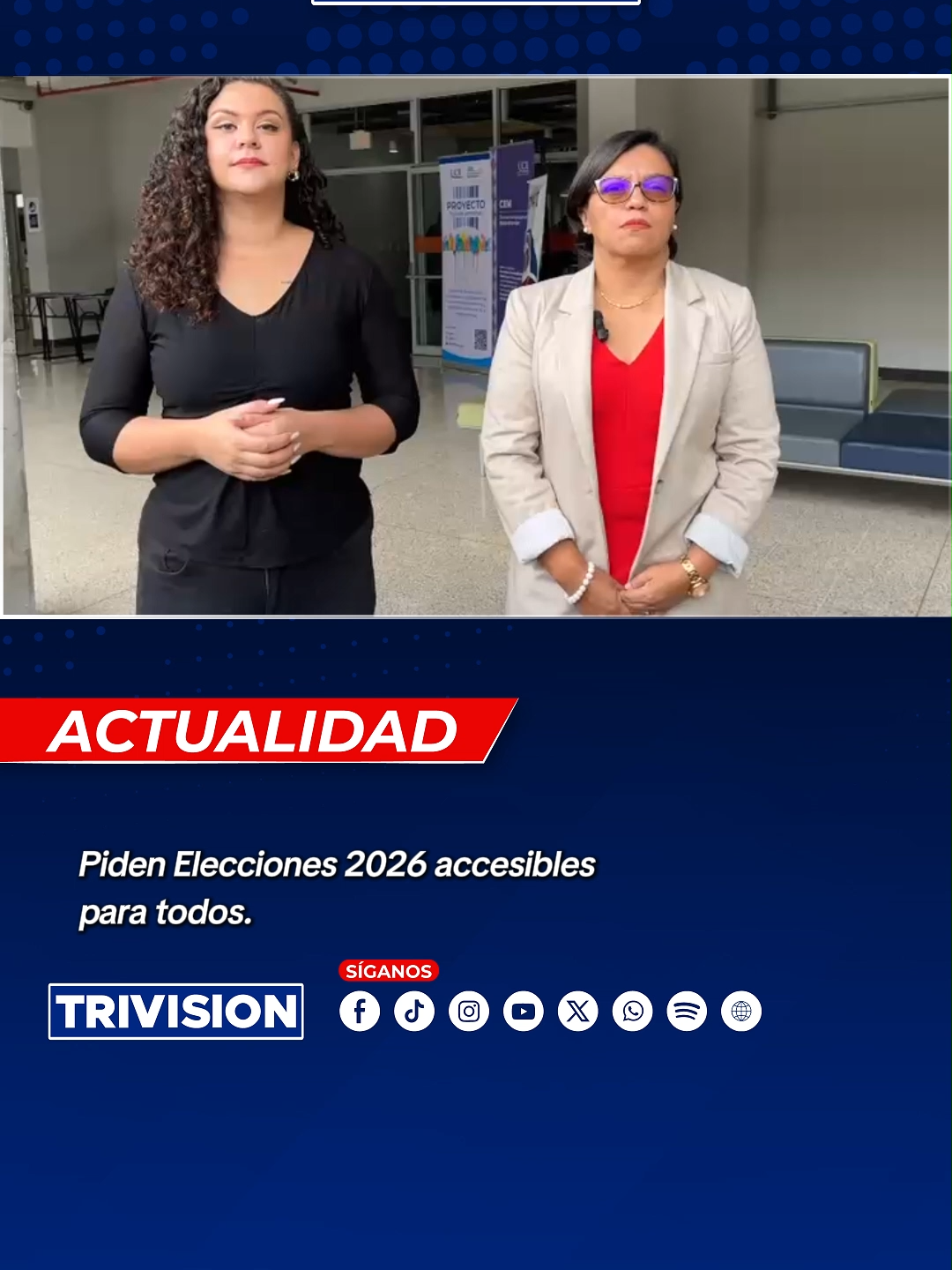 🔴 #NoticiasTrivisión | Las personas con discapacidad podrán exigir campañas más claras, inclusivas y sin barreras, porque la entidad pública rectora en la defensa de los derechos de la población con discapacidad en Costa Rica, Conapdis, pidió a los partidos aplicar ajustes inmediatos como intérpretes Lesco, documentos accesibles y eventos que garanticen movilidad y participación plena.