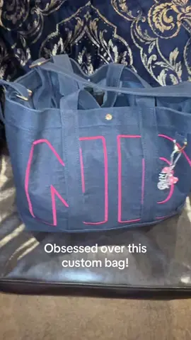 Obsessing all over again over my personalized bag!  This is the medium size and fits so much! + it’s also on sale! On my LTK 💕 #personalizedgifts #customgifts #fypage 