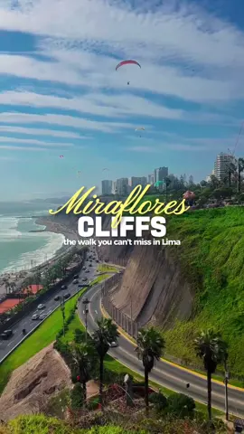 This is the walk you can’t miss in Lima! 🌅✨ Stroll along the Malecón, feel the ocean breeze, and watch paragliders flying right above you. This is one of the most scenic walks in the whole city, you really shouldn’t skip it, it’s the kind of walk that makes you fall in love with Lima, don’t miss it. Ready to add this must do walk to your itinerary? ✨ 👉 Join our Lima Walking Tour and discover the Miraflores cliffs with a local guide. #LimaWalkingTour #MirafloresPeru #Lima #LimaCoast #TravelPeru