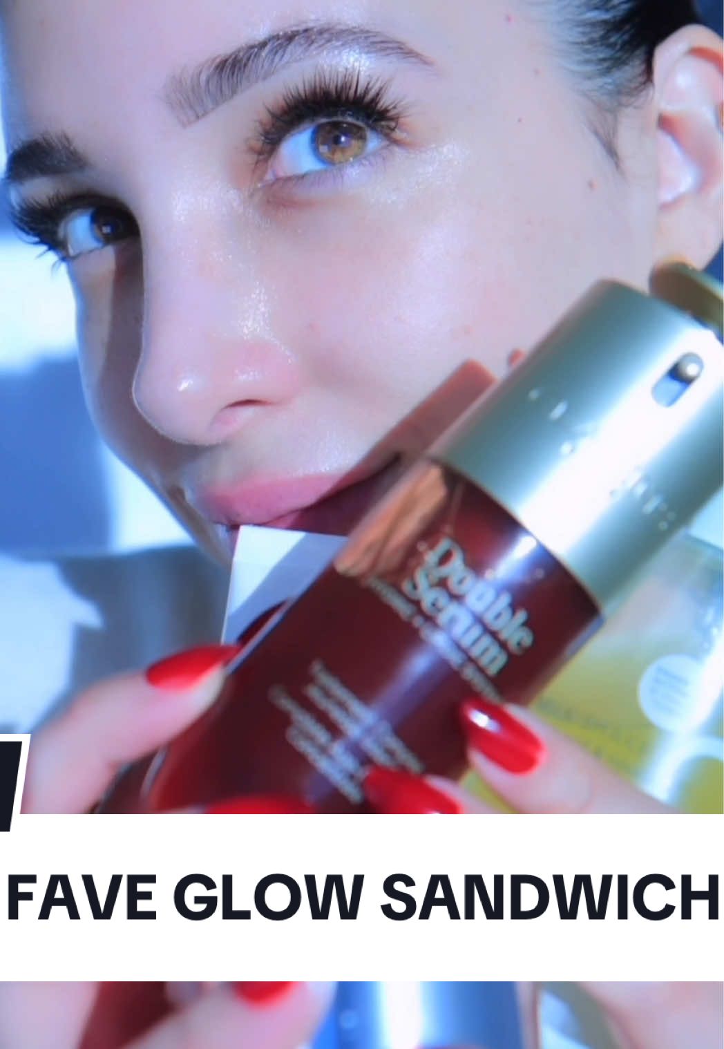 Holiday glow sandwich secured @Clarins USA 💫🥛✨#clarinspartner @Beekman 1802 milkshake spray  @anua_global zero cast sunscreen @Clinique moisture surge 100H @RoC Skincare lip volumizer