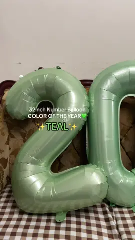 Color of the yr #teal #2026 #coloroftheyear #newyear #numberballoons 