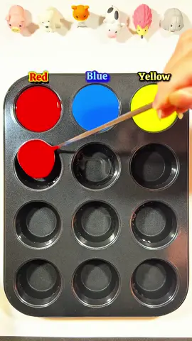 Mixing the 3 primary colors 🔴🔵🟡 together creates amazing colors#colomixing #colormix #colors #Asmrart #satisfying 