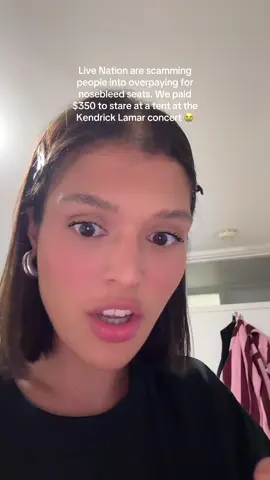 Such a scam 😭 even the staff member helping us suggested we put in a formal complaint!!!  #kendricklamar #livenation #gnxtour #aamipark 