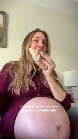 Third trimester with twins is no joke. My back pain has been unreal—yesterday I couldn’t even get out of bed, and today… I have a scooter 🫠 Just doing my best over here. #twinpregnancy #pregnantlife #stresseating 