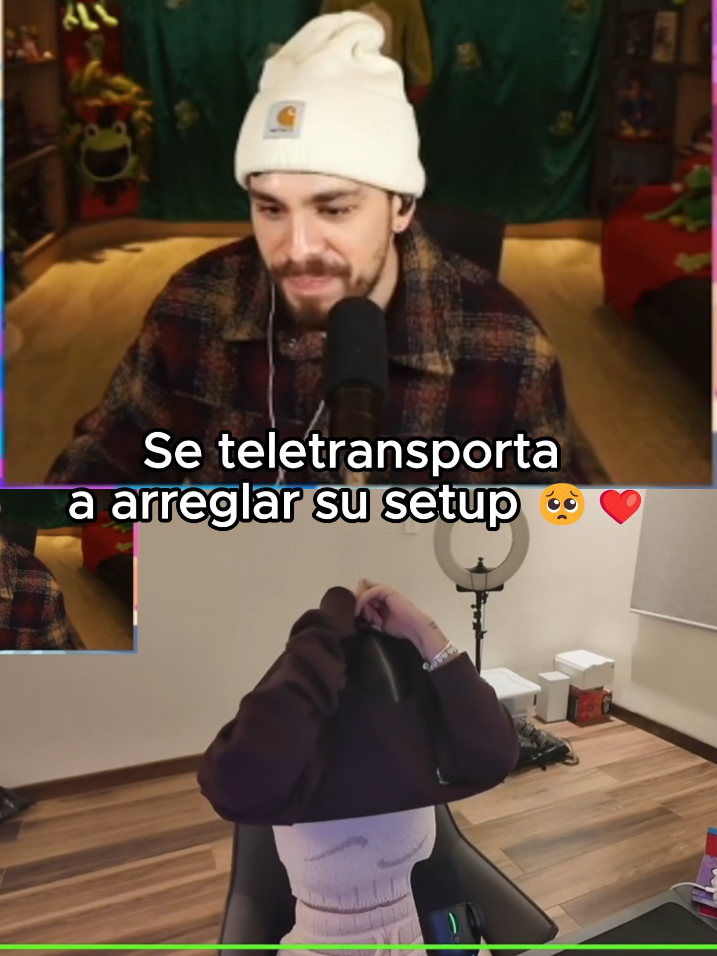 Quie lindo juan viajo hasta el hotel solo para organizar el setup de vale y que se viera bonito. ❤️ #juansguarnizo #juaniquilador #laparce #laparceclips #live @laparcec @juaniquilador