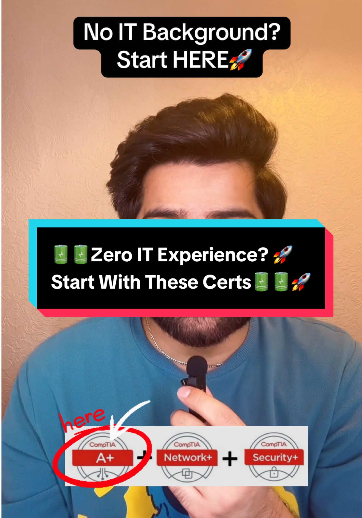 Starting your IT career with ZERO experience? & CompTIA A+, Network+, and Security+ are the perfect first steps🚀. These certs prove you can troubleshoot, build networks, and defend against cyber threats, even if you're brand new to tech.#IT#cybersecurity#fyp#techtok#career