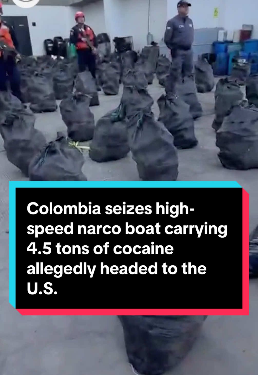 The Colombian military captured a high-speed narco-trafficking vessel carrying 4.5 tons of cocaine that was allegedly headed to Central America and some of it potentially to the U.S. Authorities say it is the largest seizure off a “go-fast” boat in the Caribbean. The military says they see this as a sign that the strikes aren’t stopping traffickers from attempting it. CBS News' @lilia_luciano got a rare up-close look at the intact boat. #news #colombia #usa #us 