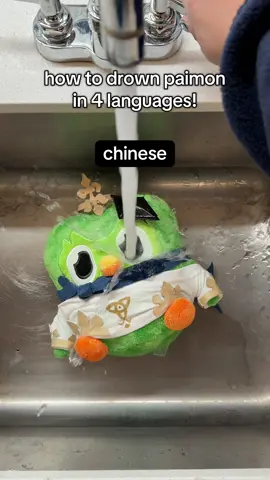 how to translate glug glug glug into 4 languages #paimon #genshin #GenshinImpact #fyp 