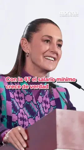 Los gobiernos neoliberales dijeron que no se podía aumentar el salario mínimo y era mentira. Lo cierto es que los patrones del PRIAN, sus empresarios favoritos, no les daban permiso... pero eso se acabó. ¡Hoy en México manda el pueblo!