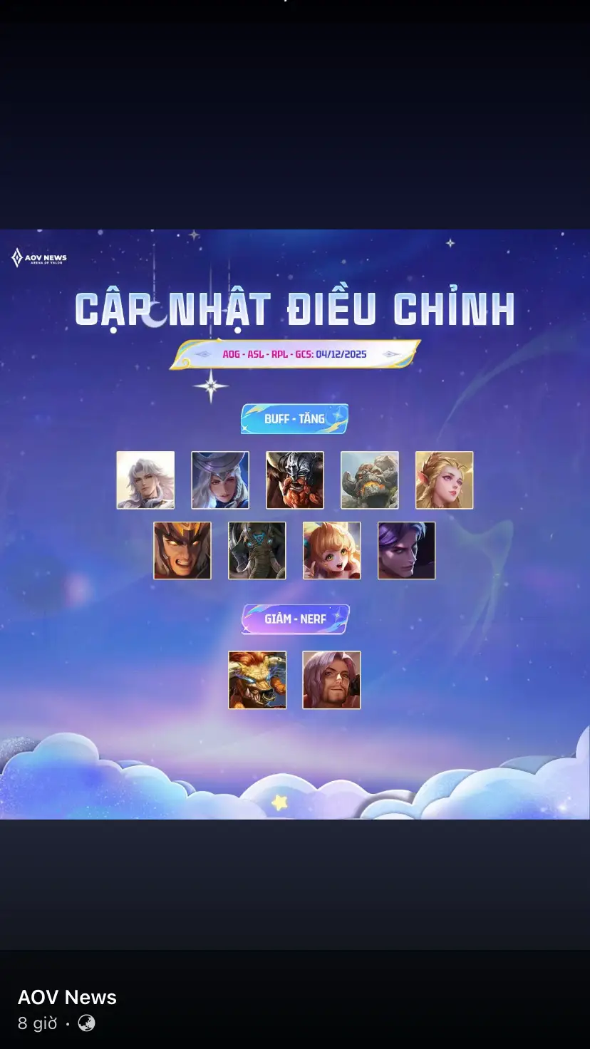 Chi tiết bản cập nhật sắp tới !!!! Tăng giảm các vị tướng. Liệu đợt tăng giảm lần này có ảnh hưởng gì không? 👑☠️ #lienquanmobile #viral #xuhuongtiktok #aov #music 