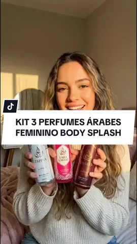 Kit 3 Perfumes Árabes Femininos Body Splash #perfumesarabes #perfumetiktok #perfume #perfumesfemininos 