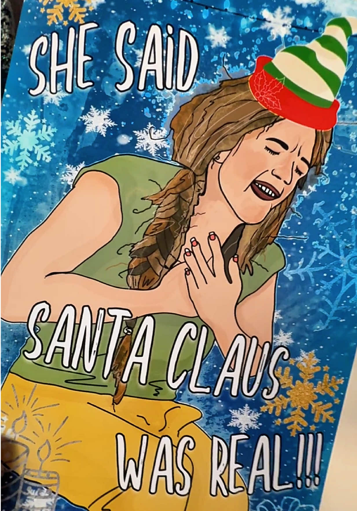 All Dannielle Merrfield wants for Christmas is young Brazilian sister😅 #garrickmerrifield #seekingsisterwife #realitytv #fyp #christmascard #illustration 