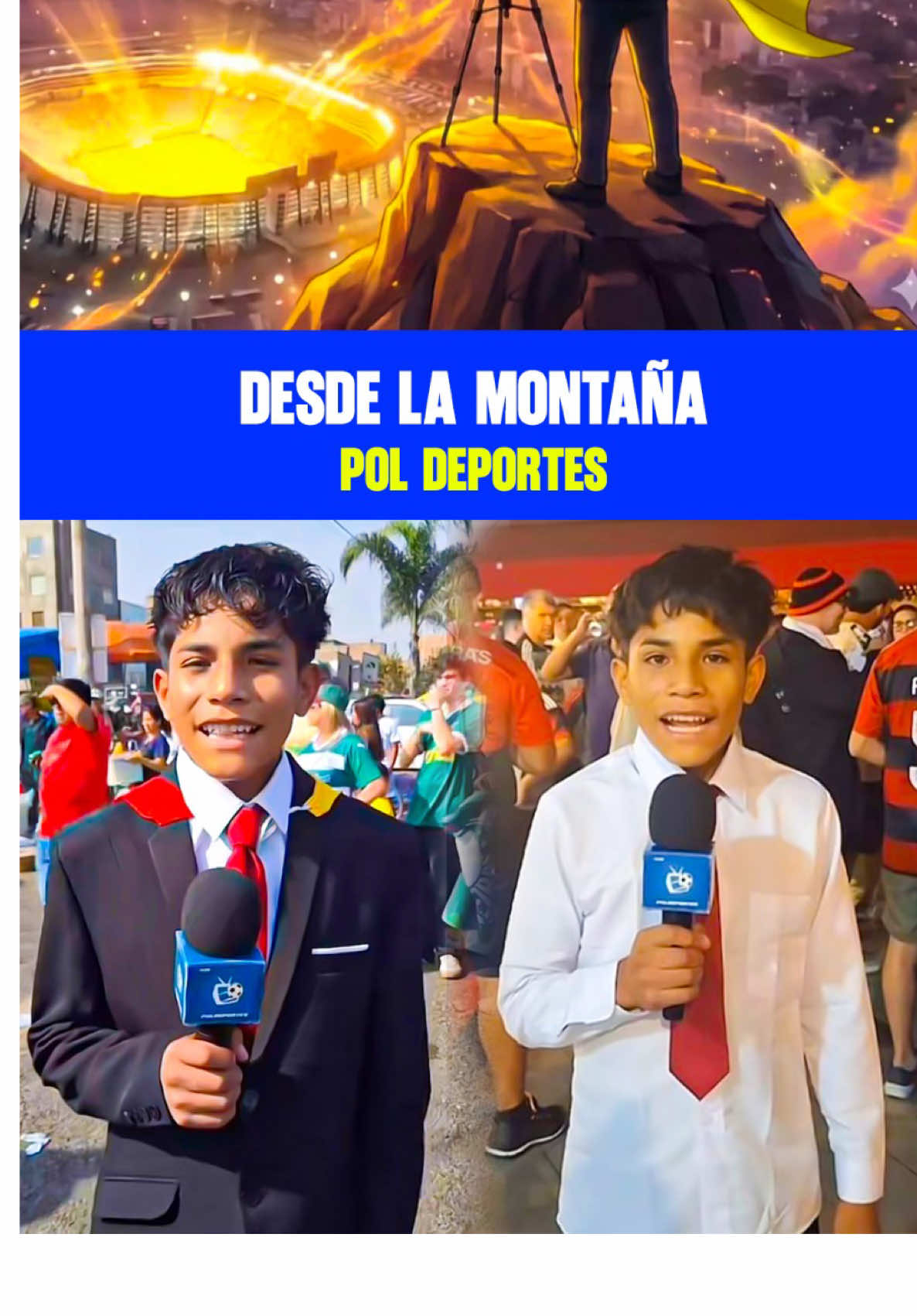 𝗣𝗼𝗹 𝗗𝗲𝗽𝗼𝗿𝘁𝗲𝘀, el niño narrador que hizo posible lo imposible. ⚽️🎤🇵🇪  #LaFecha #poldeportes #perú