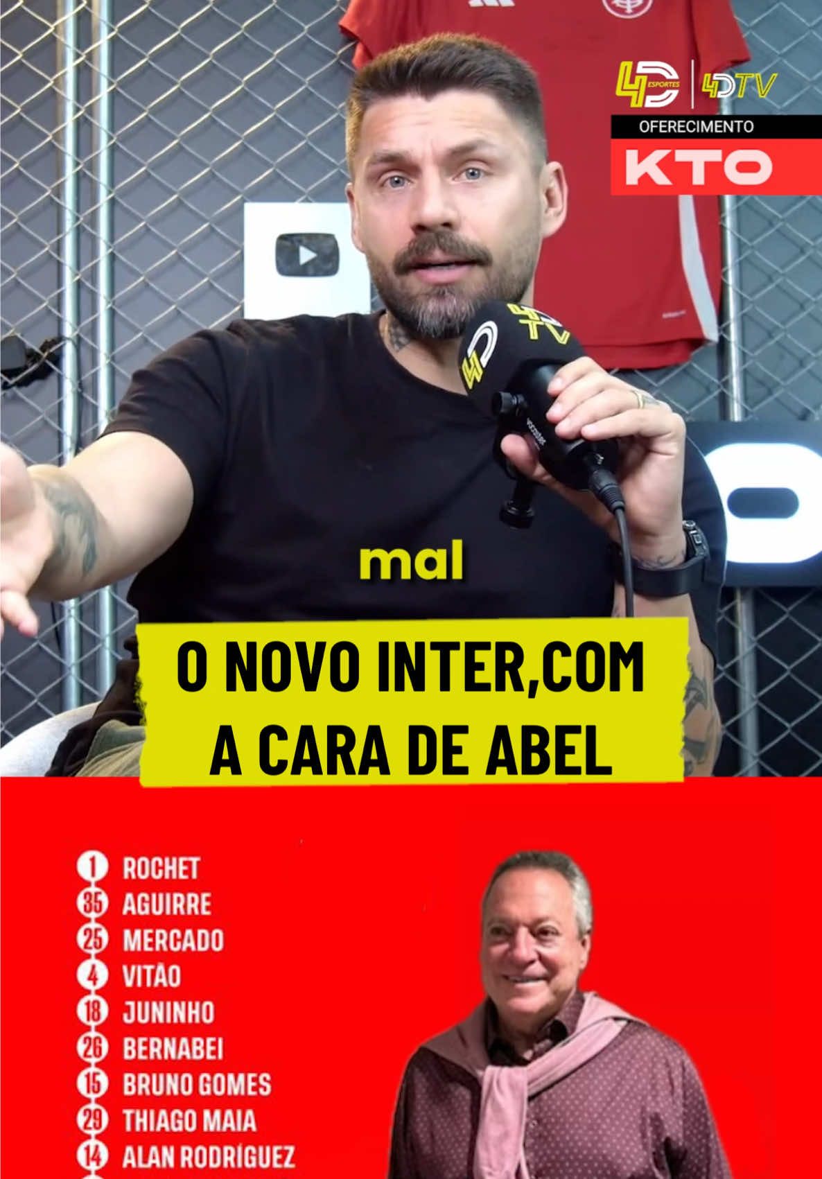 Inter escalado por Abel Braga contra o São Paulo #saopaulo #inter #brasileirao #saopaulofc #scinternacional 
