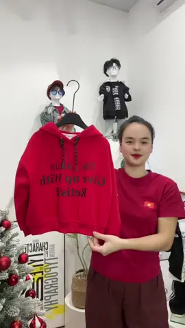 Áo nỉ hoodie đỏ 🥰🥰🥰#quanjean #quanaotreem #vairal #vairal #xh 