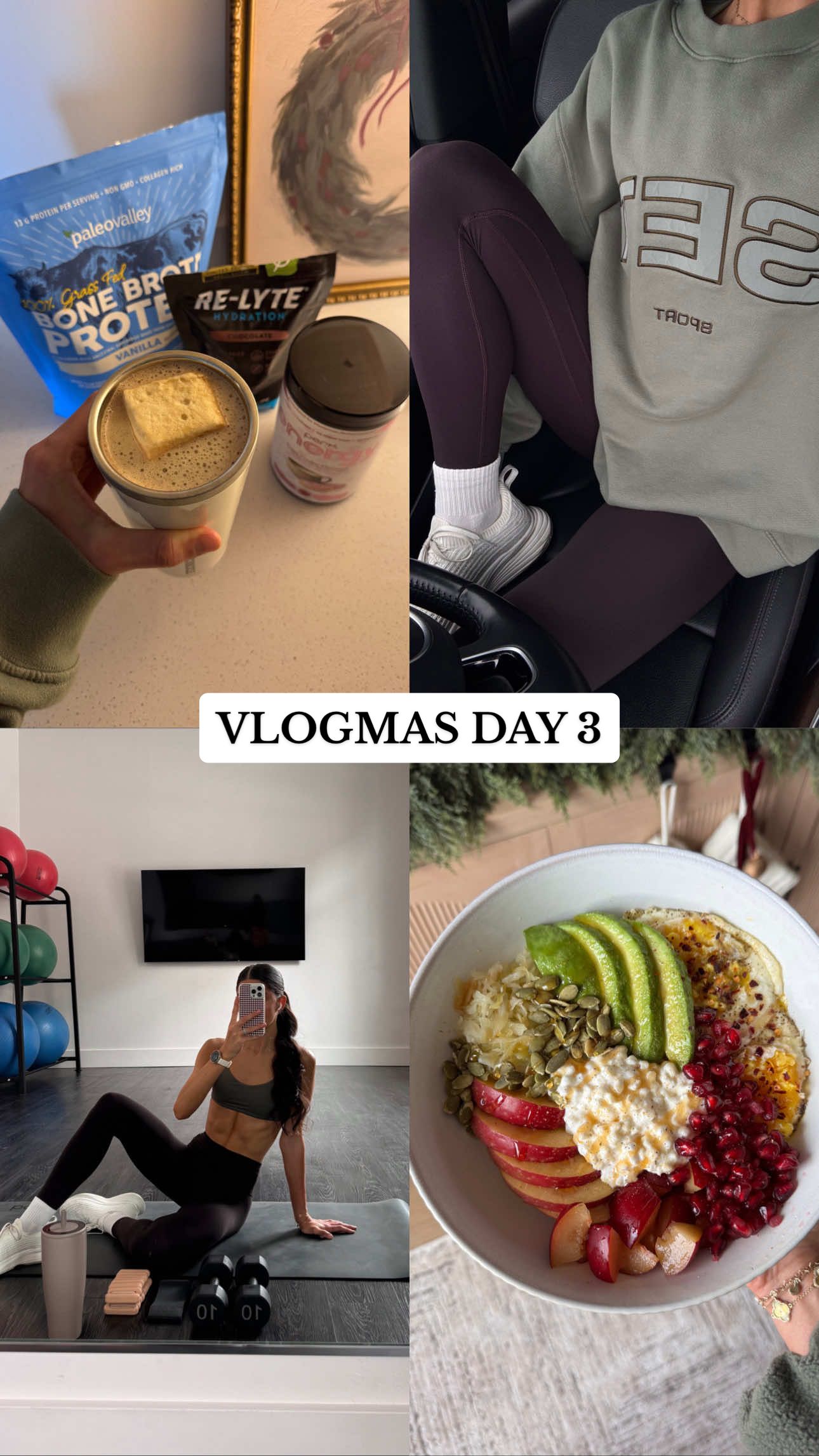DAY 3! 🌨️🧘🏽‍♀️✨ a realistic & productive morning in my life! #Vlogmas #morningroutine #morningvlog #productivemorningroutine #workoutroutine @Hatch for Sleep @SKIMS @BrüMate @Brunch. @The Daily Essential Co. @lululemon @The Skinny Confidential @beautybio @Primally Pure @setactive @Athletic Propulsion Labs @MaryRuth's @perkenergy @redmondrelyte @Paleovalley LLC @Corkcicle @FP Movement @BALA US @Caraway Home 