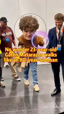 No wonder 23-year-old Gaten Matarazzo walks like an 80-year-old man#GatenMatarazzo #celebrity
