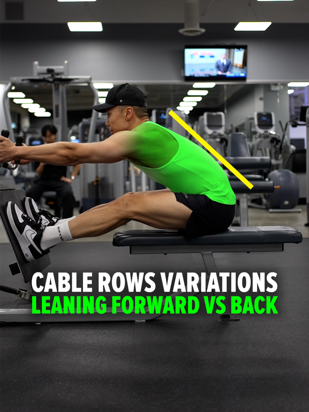 Cable Rows — Leaning Forward vs. Leaning Back Leaning your torso changes which muscles take on more of the work: Leaning forward slightly increases the stretch on your lats, helping you drive more lat engagement during the row. Leaning back shifts more emphasis toward your mid–upper back, especially the traps and rhomboids. Staying upright gives you a balanced pull that hits the lats, some mid-back and traps. No matter the angle, all back muscles are firing to some degree, but adjusting your torso position lets you bias certain areas more effectively. Outfit from @dfyne.official - Use code DELTA for 10% off.  Link in bio. Size & Shred Training program 👉🏻 deltabolic.com (link in bio)
