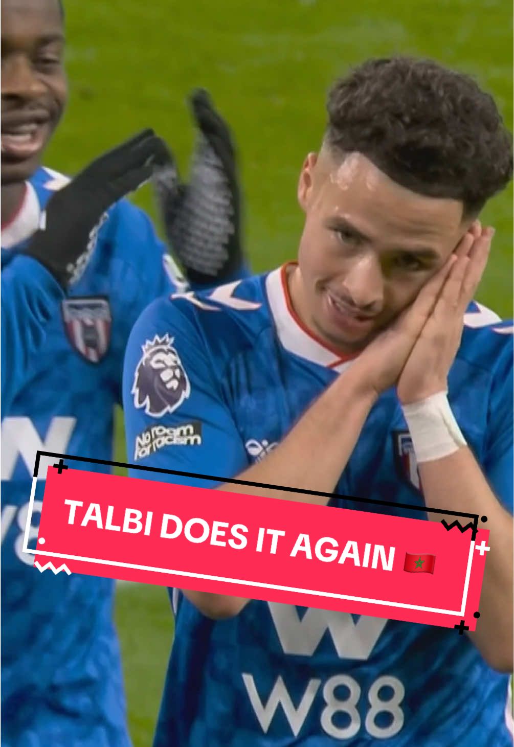 Talbi scores at Anfield 🇲🇦👊 #sunderland #liverpool #chemsdinetalbi #morocco #footballtiktok 