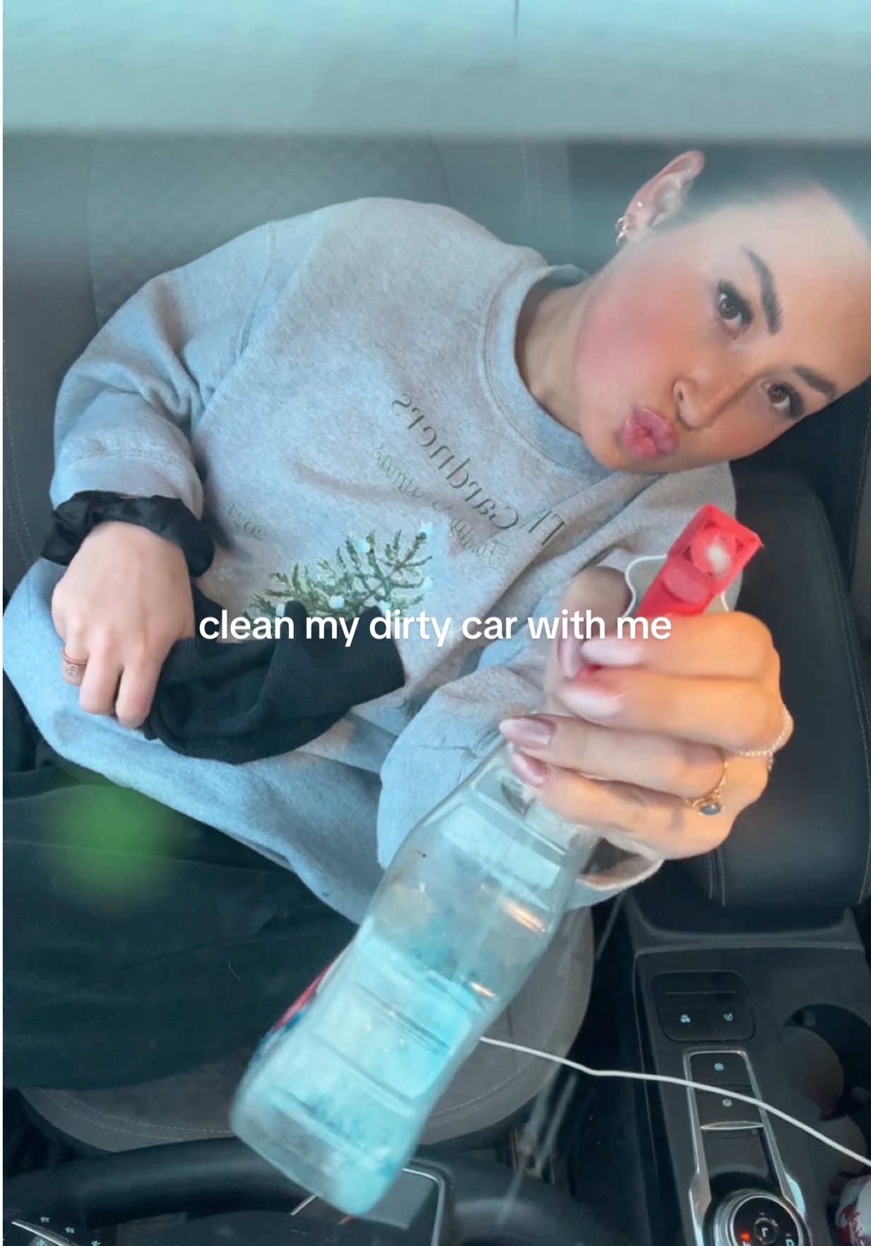 this poor car NEEDED a self care day 👀😭 #cleanmycarwithme #cleanwithme #dirtycar #cleancar #Vlog 