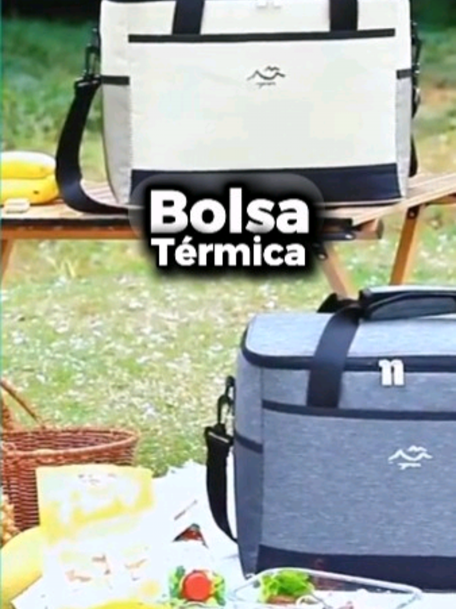 Bolsa Térmica, leve, resistente e perfeita para qualquer aventura. #bolsatermica #bolsapicnic #camping #bolsaportatil #miroucomproulevou 
