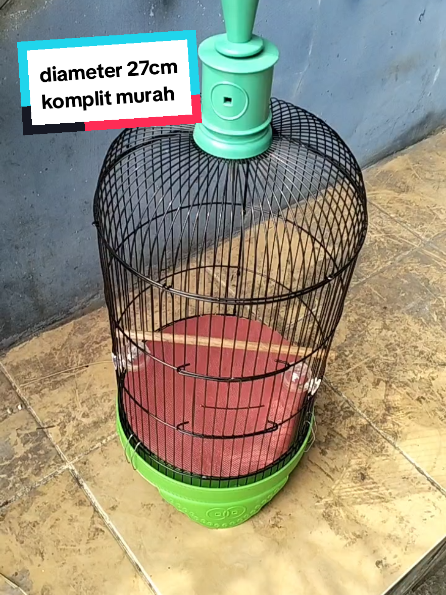 sangkar kandang burung besi bulat hello pet diameter 27cm komplit murah #burung #kicaumania #shoptokopedia 
