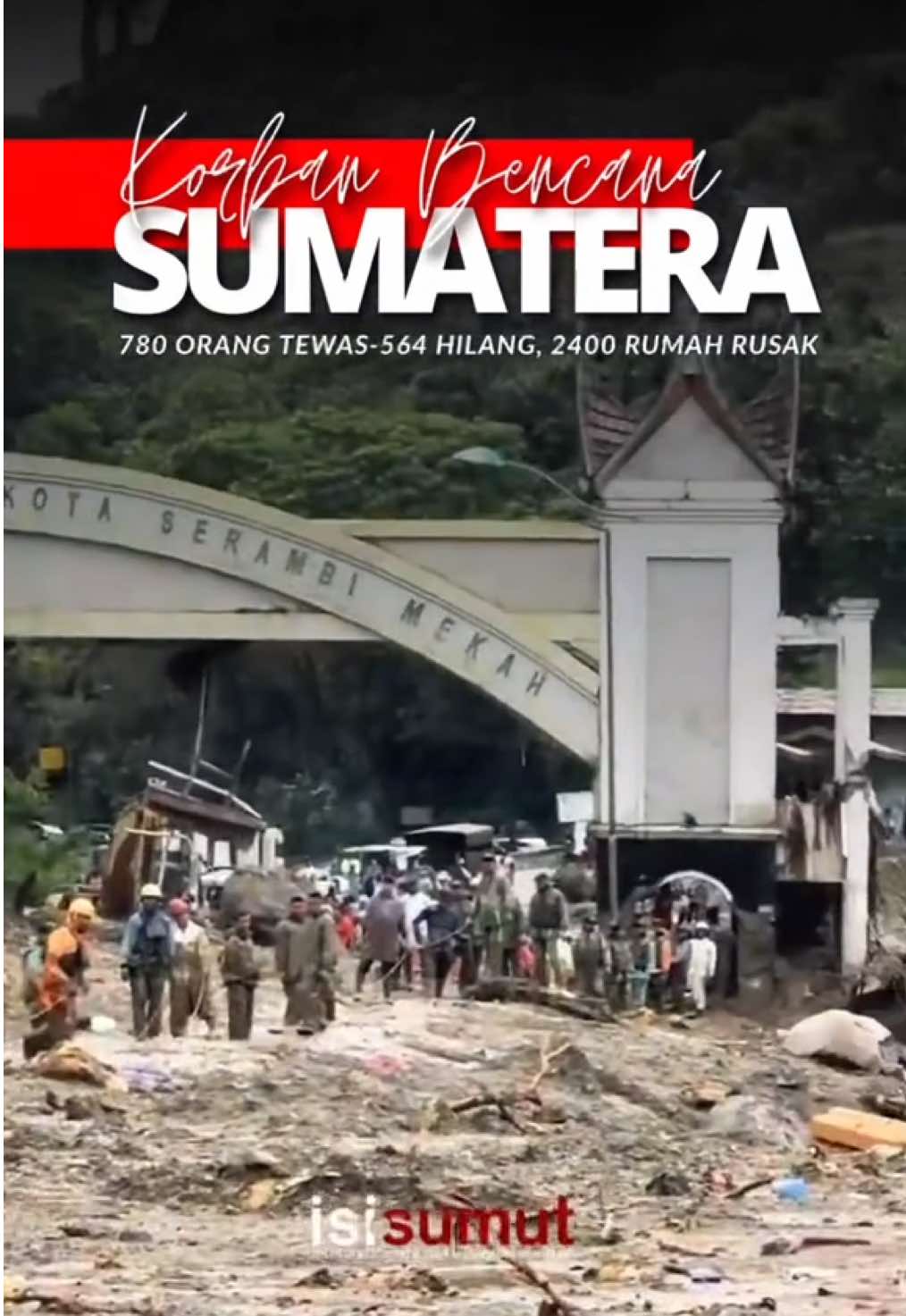 BNPB Rilis Data Terbaru Bencana Sumatera: 780 Korban Tewas, 564 Masih Hilang Sumatera — Badan Nasional Penanggulangan Bencana (BNPB) kembali memperbarui data dampak bencana banjir bandang dan tanah longsor yang melanda Aceh, Sumatera Barat, dan Sumatera Utara. Hingga Kamis (4/12/2025) pukul 06.25 WIB, tercatat 780 orang meninggal dunia dan 564 orang masih hilang. Pembaruan data yang dirilis melalui Pusat Data, Informasi, dan Komunikasi Bencana (Pusdatin BNPB) ini menunjukkan besarnya dampak bencana yang terjadi secara hampir bersamaan di tiga provinsi tersebut. Rincian Korban Jiwa per Provinsi: Aceh: • 277 meninggal • 193 hilang Sumatera Barat: • 204 meninggal • 212 hilang Sumatera Utara: • 299 meninggal • 159 hilang Selain korban jiwa, jumlah korban terluka mencapai 2.600 orang. Kerusakan Infrastruktur: BNPB mencatat total kerusakan sebagai berikut: •	2.400 rumah rusak •	74 fasilitas umum rusak •	1 fasilitas kesehatan rusak •	54 fasilitas pendidikan rusak •	19 rumah ibadah rusak •	27 jembatan rusak Data ini menunjukkan tingginya tingkat kerusakan dan urgensi percepatan bantuan serta pemulihan di seluruh wilayah terdampak. #BencanaSumatera #BNPB #BanjirBandang #LongsorAceh #LongsorSumbar 