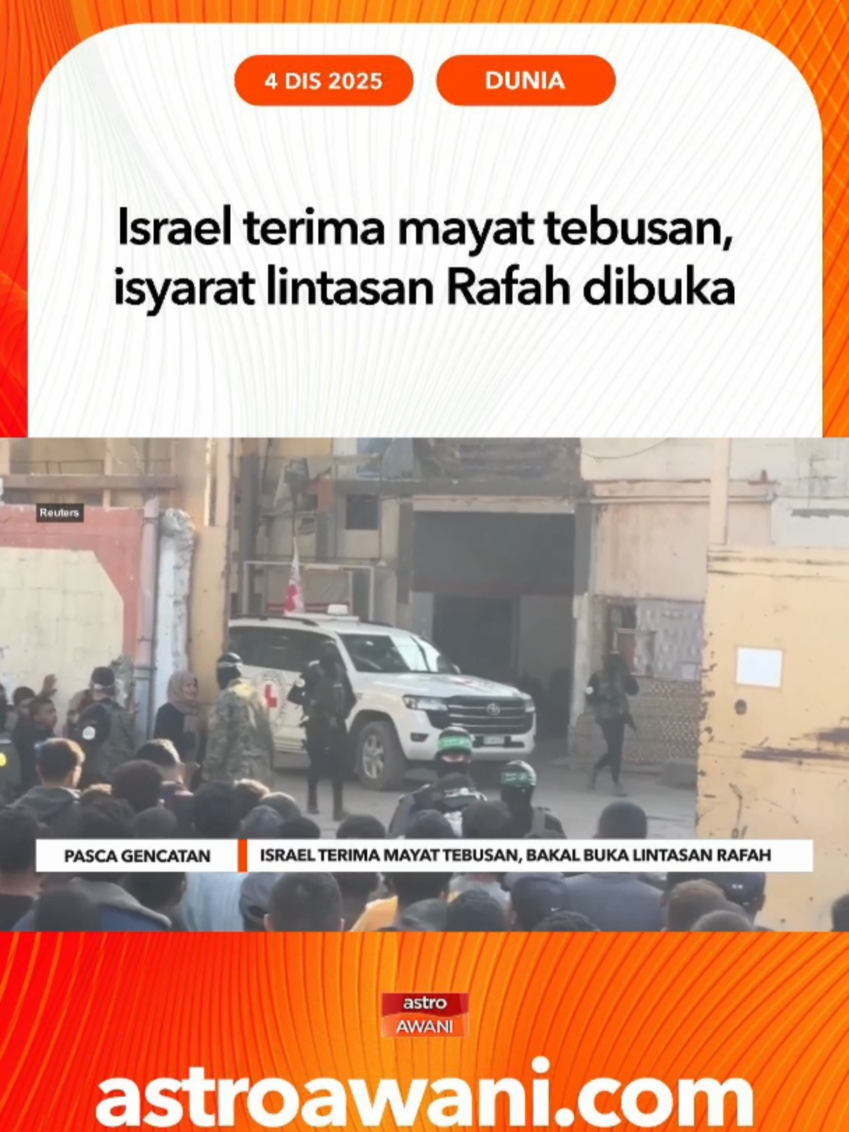 Israel dan Lubnan buat pertama kali menghantar wakil awam ke jawatankuasa tentera untuk memperluas rundingan selepas gencatan senjata 2024. #AWANInews