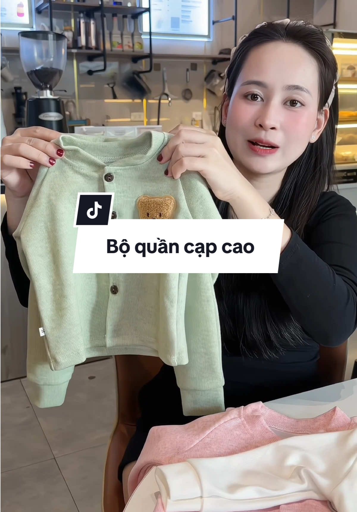 Bộ len thỏ quần cạp cao #lanhuong2be #bolenthochobe #bothudongchobe #bodaitaychobe #bolenchobe 