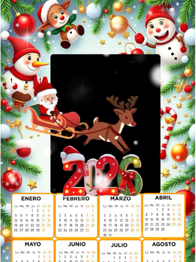 Calendario Mágico 2026 #CapCut #calendario #calendario2026 #2026 