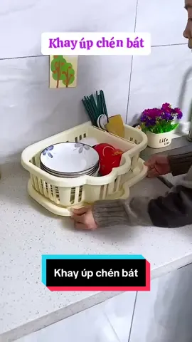 Khay úp chén bát có khay hứng nước tiện lợi #giadungtienich #giadung #keupchendia #keupchen 