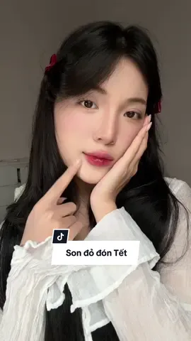 Thấy son đỏ là thấy Tết 😆😆 #thuchienne #cushion #reviewlamdep #makeup #lipstick 