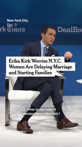 Erika Kirk, the chief executive of Turning Point USA and the widow of the conservative activist Charlie Kirk, called it 