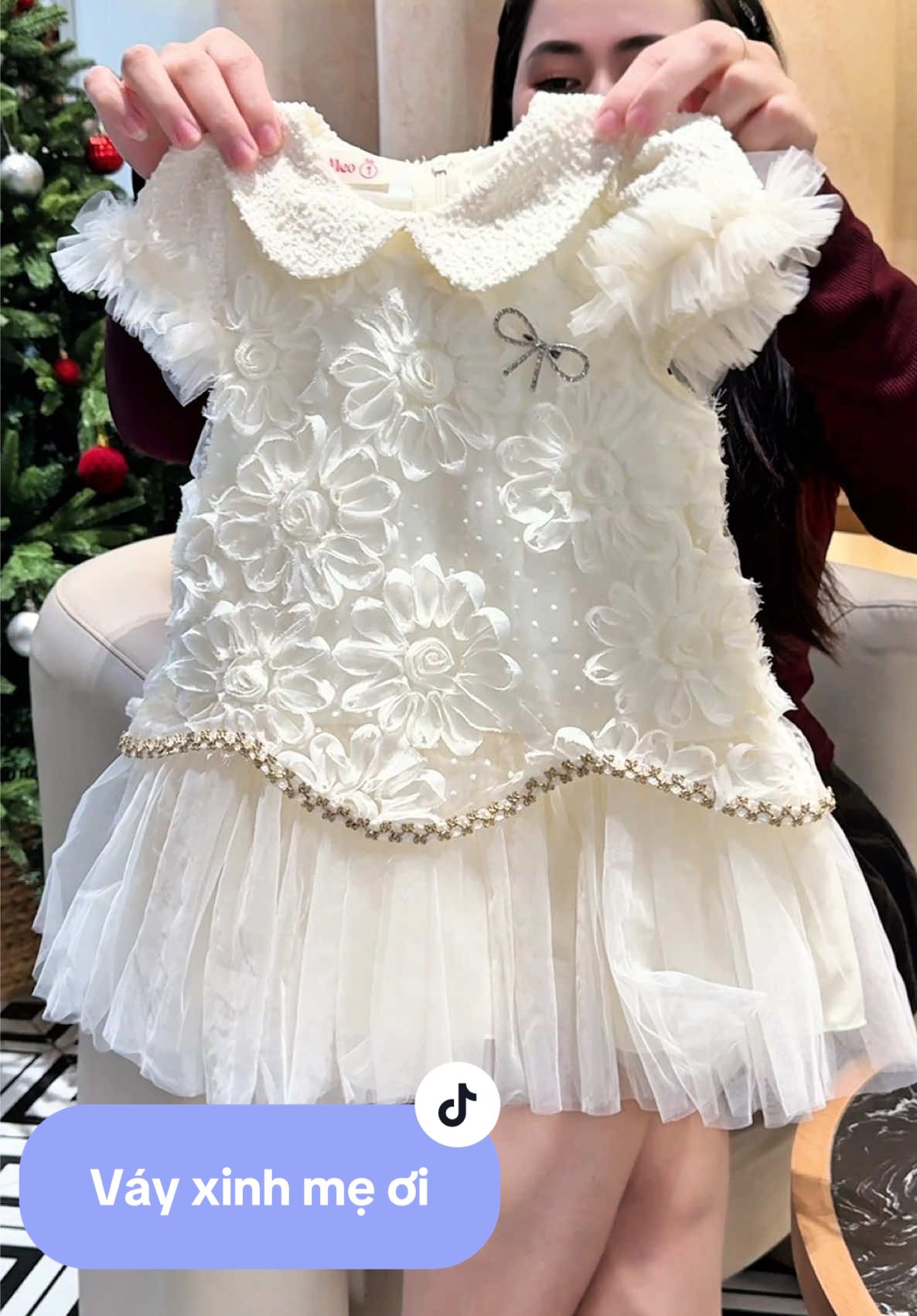 Mặc đi chơi đi tiệc ăn cưới tết đều đẹp ạ #thoitrangtreem #tiktokshop #vaybegai#vaybegaithietke #thoitrangbegai 