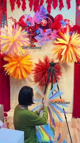 cách làm bông ph.á.o trang trí tết 2026#thuytundecor #tiemnhathuytun #trangtritet #tet2026 #phukientet 