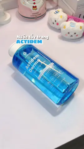 Nước tẩy trang phù hợp cho da mụn & da nhạy cảm #actidem #nuoctaytrang #damun 