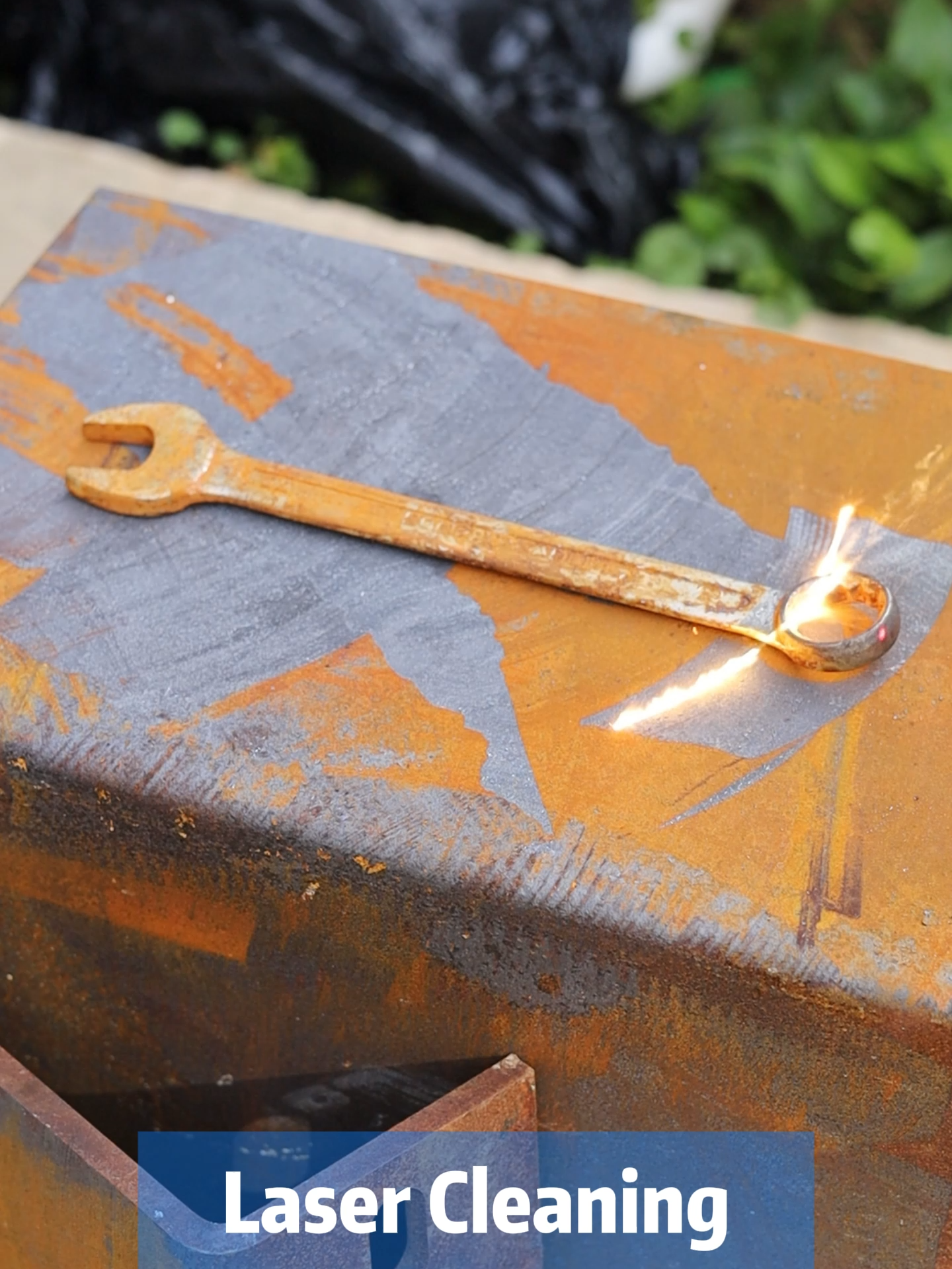 No need for strenuous sanding—laser can remove stubborn rust with one irradiation#cleaning #lasercleaning #dmk #fyp